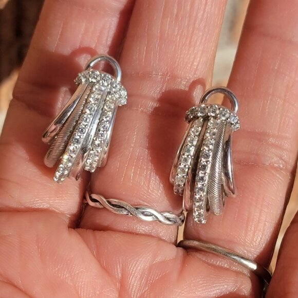 *RARE* Old Judith Ripka JR piece 925 sterling silver glamorous ribbed different - Picture 5 of 16